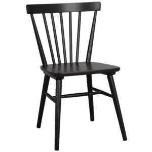 Černá dřevěná jídelní židle ROWICO AKITA