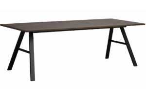 Tmavě hnědý dubový jídelní stůl ROWICO BRIGHAM 220 x 90 cm