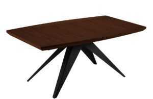 Hnědý dubový rozkládací jídelní stůl Windsor & Co Sky 100 x 200-300 cm