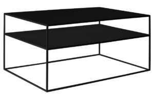 Nordic Design Černý kovový konferenční stolek Moreno II. 100 x 60 cm