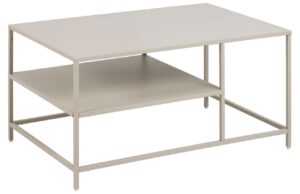 Scandi Krémově bílý kovový konferenční stolek Renna II. 90 x 60 cm