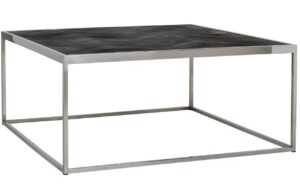 Černo stříbrný dubový konferenční stolek Richmond Blackbone 90 x 90 cm