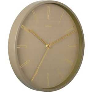 Time for home Hnědé kovové nástěnné hodiny Saeli 35 cm