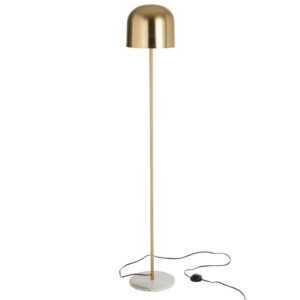 Zlatá mosazná stojací lampa J-Line Surya 150 cm