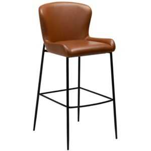 ​​​​​Dan-Form Hnědá koženková barová židle DAN-FORM Glamorous 77 cm