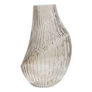Hoorns Béžová skleněná váza Tote 35 x Ø 21 cm