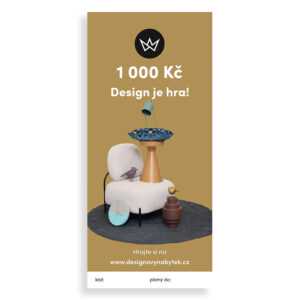 Designový Nábytek Dárkový e-poukaz v hodnotě 1000 Kč - Design je hra