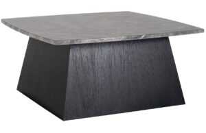 Černý mramorový konferenční stolek Richmond Geisha 90 x 90 cm