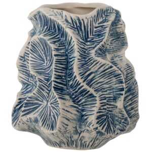 Modrá kameninová váza Bloomingville Guxi 17 cm