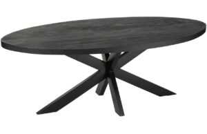 Černý mangový jídelní stůl J-line Gary 210 x 110 cm