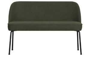 Hoorns Tmavě zelená látková jídelní lavice Tergi 120 cm