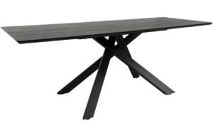 Černý dřevěný jídelní stůl Tenzo Cox 200 x 95 cm