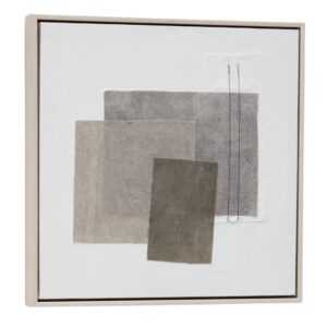Abstraktní obraz Kave Home Mabell 42 x 42 cm