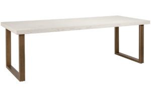Béžový dubový jídelní stůl Richmond Whitebone 235 x 100 cm