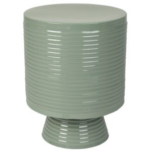 White Label Zelený kovový odkládací stolek WLL SVEN 35 cm