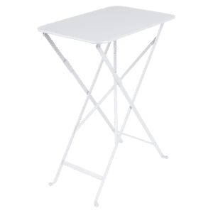 Bílý kovový skládací stůl Fermob Bistro 37 x 57 cm