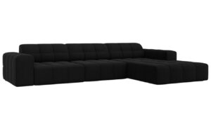 Cosmopolitan Design Sametová rohová pohovka Chicago 284 cm