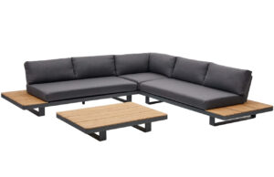 Kave Home Zahradní rohová pohovka Tosqueta 318 cm se stolkem