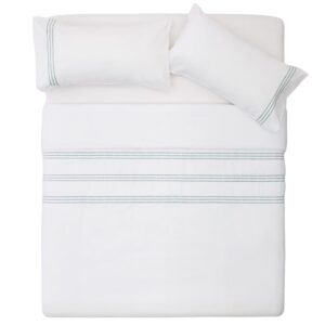Bílá bavlněná sada povlečení Kave Home Saigan 240 x 220 cm