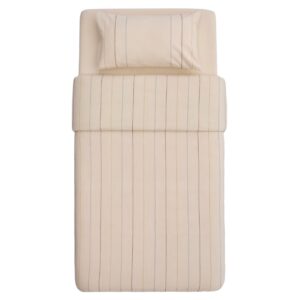 Bílá bavlněná sada povlečení Kave Home Indani 90 x 190 cm