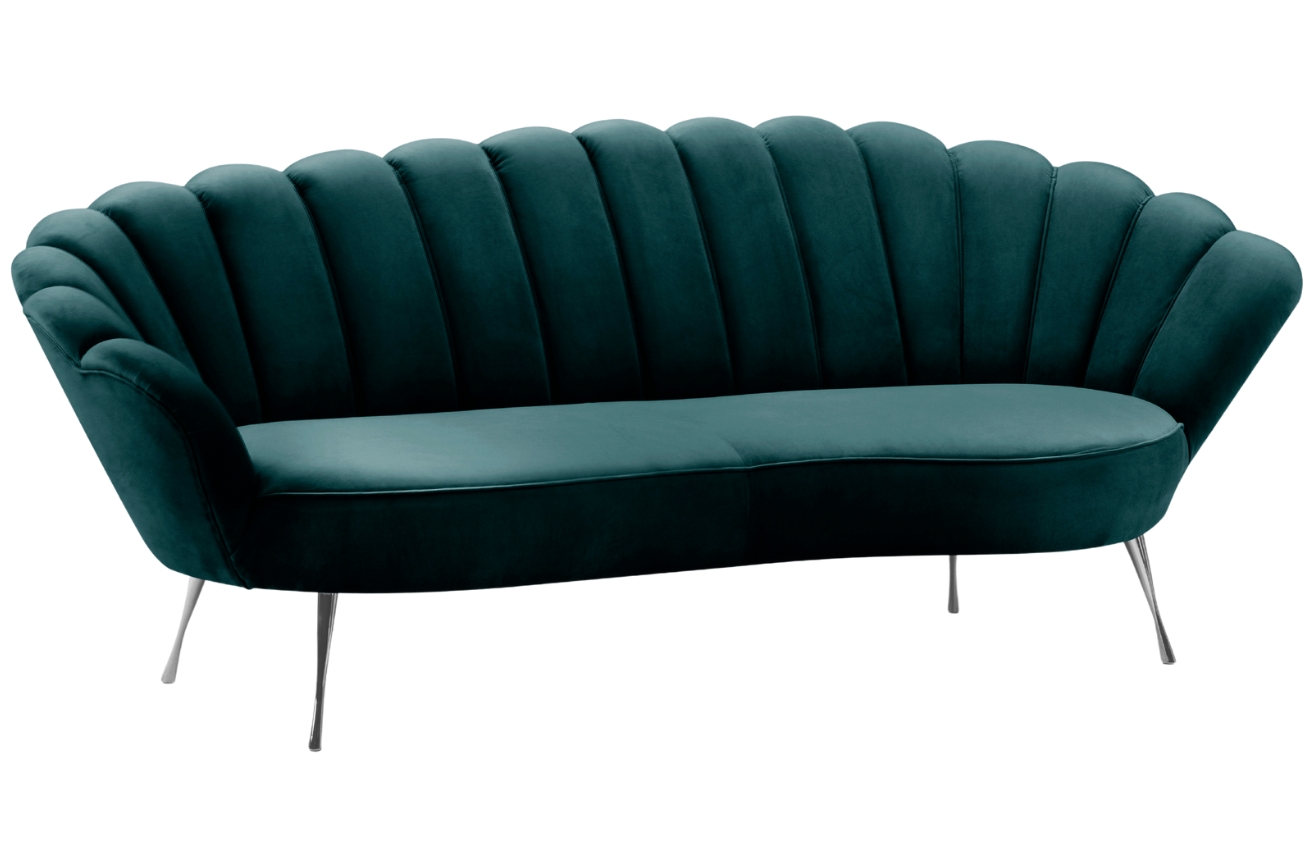 Cosmopolitan Design Sametová pohovka Kingston 224 cm