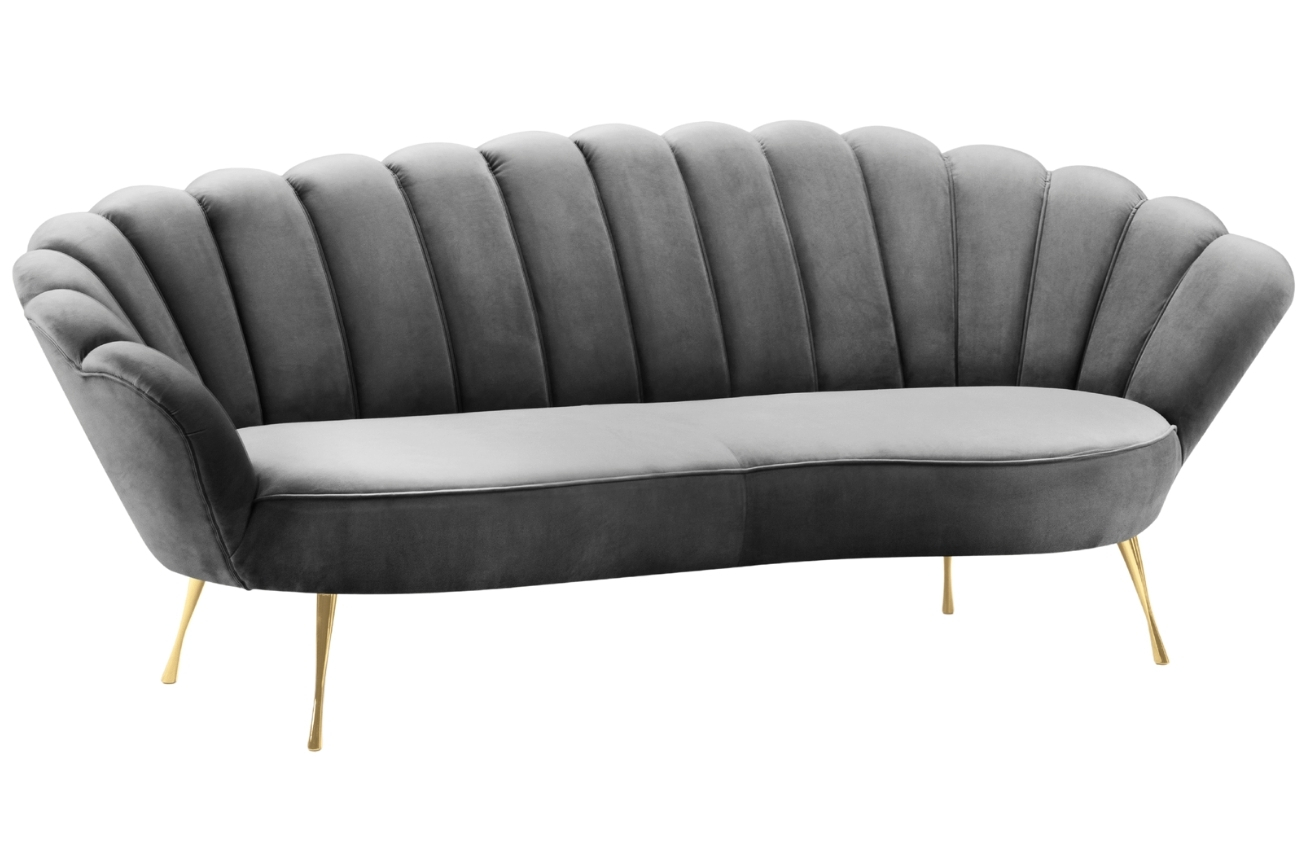 Cosmopolitan Design Sametová pohovka Kingston 224 cm