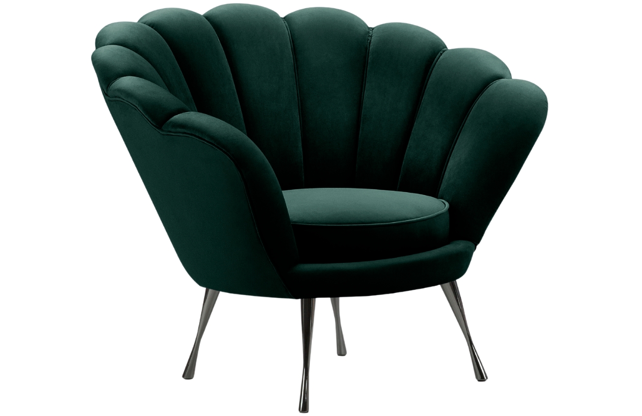 Cosmopolitan Design Sametové křeslo Kingston