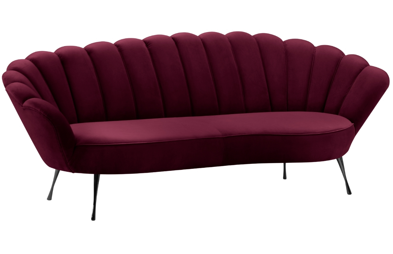 Cosmopolitan Design Sametová pohovka Kingston 224 cm