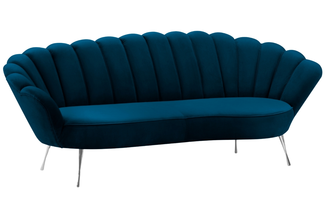 Cosmopolitan Design Sametová pohovka Kingston 224 cm