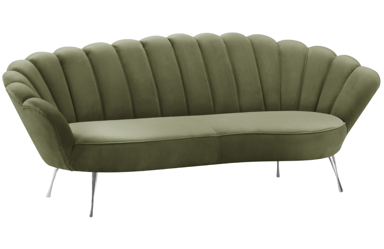 Cosmopolitan Design Sametová pohovka Kingston 224 cm