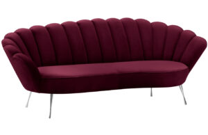 Cosmopolitan Design Sametová pohovka Kingston 224 cm