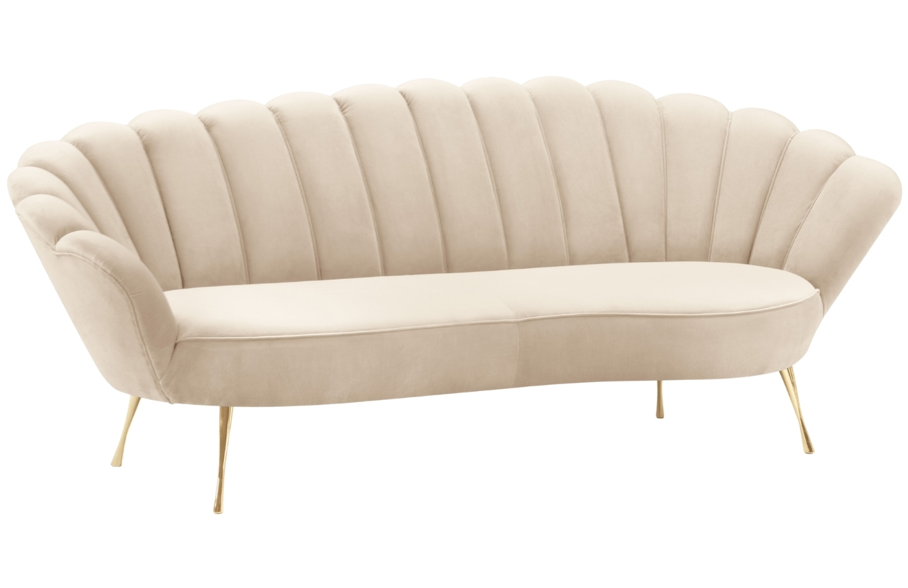 Cosmopolitan Design Sametová pohovka Kingston 224 cm