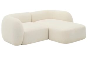 Kave Home Béžová bouclé modulární rohová pohovka Martina 230 cm