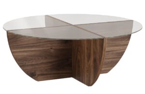 Micadoni Skleněný konferenční stolek Astrid 80 cm