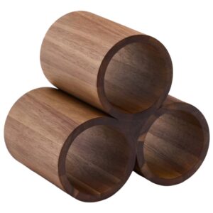 Kave Home Hnědý dřevěný stojan na víno Sesilu