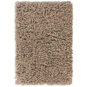 Jotex Béžovo-šedá bavlněná koupelnová předložka JANE 80 x 120 cm