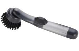 Joseph Joseph Šedý plastový kartáč na nádobí SinkTech