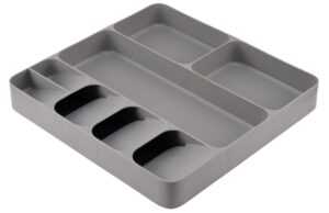 Joseph Joseph Šedý plastový organizér na příbory DrawerStore 38 x 40 cm