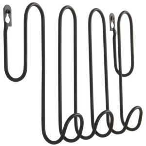 Jotex Černý kovový nástěnný věšák TURNS 40 cm