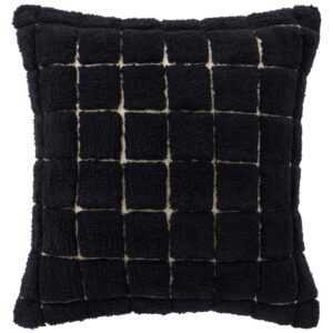 Jotex Černý bavlněný povlak na polštář ERIN 50 x 50 cm