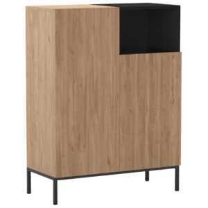 Marckeric Komoda Cailin 90 x 40 cm s dřevěným dekorem