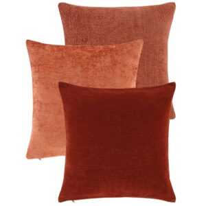 Jotex Sada tří červených povlaků na polštář CHLOE 50 x 50 cm