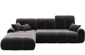 Devichy Sametová rozkládací pohovka Tous 290 cm