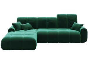 Devichy Sametová rozkládací pohovka Tous 290 cm