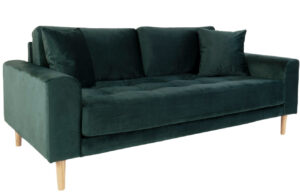 Nordic Living Sametová pohovka Limo 180 cm