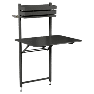Černý kovový balkonový stůl Fermob Bistro 57 x 77 cm