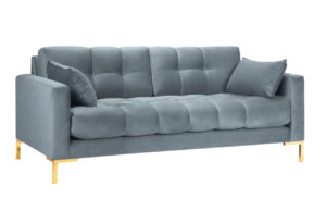 Micadoni Sametová pohovka Mamaia 152 cm