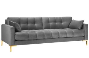 Micadoni Sametová pohovka Mamaia 217 cm