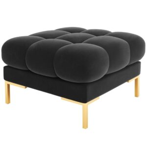 Micadoni Sametová podnožka Mamaia 60 x 60 cm