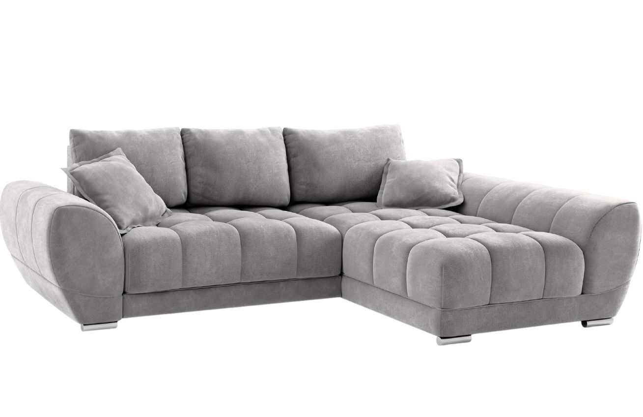 Windsor & Co Sametová rozkládací pohovka Nuage 285 cm